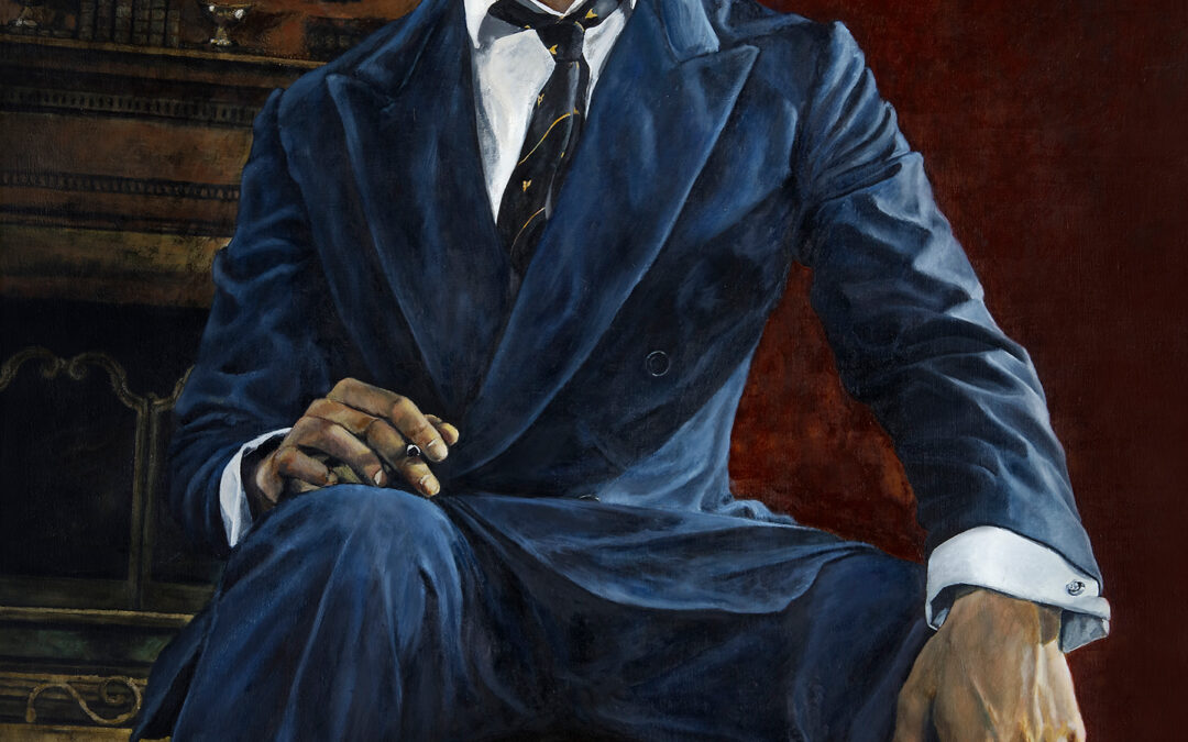 El hombre del traje azul por Miguel Tadeo