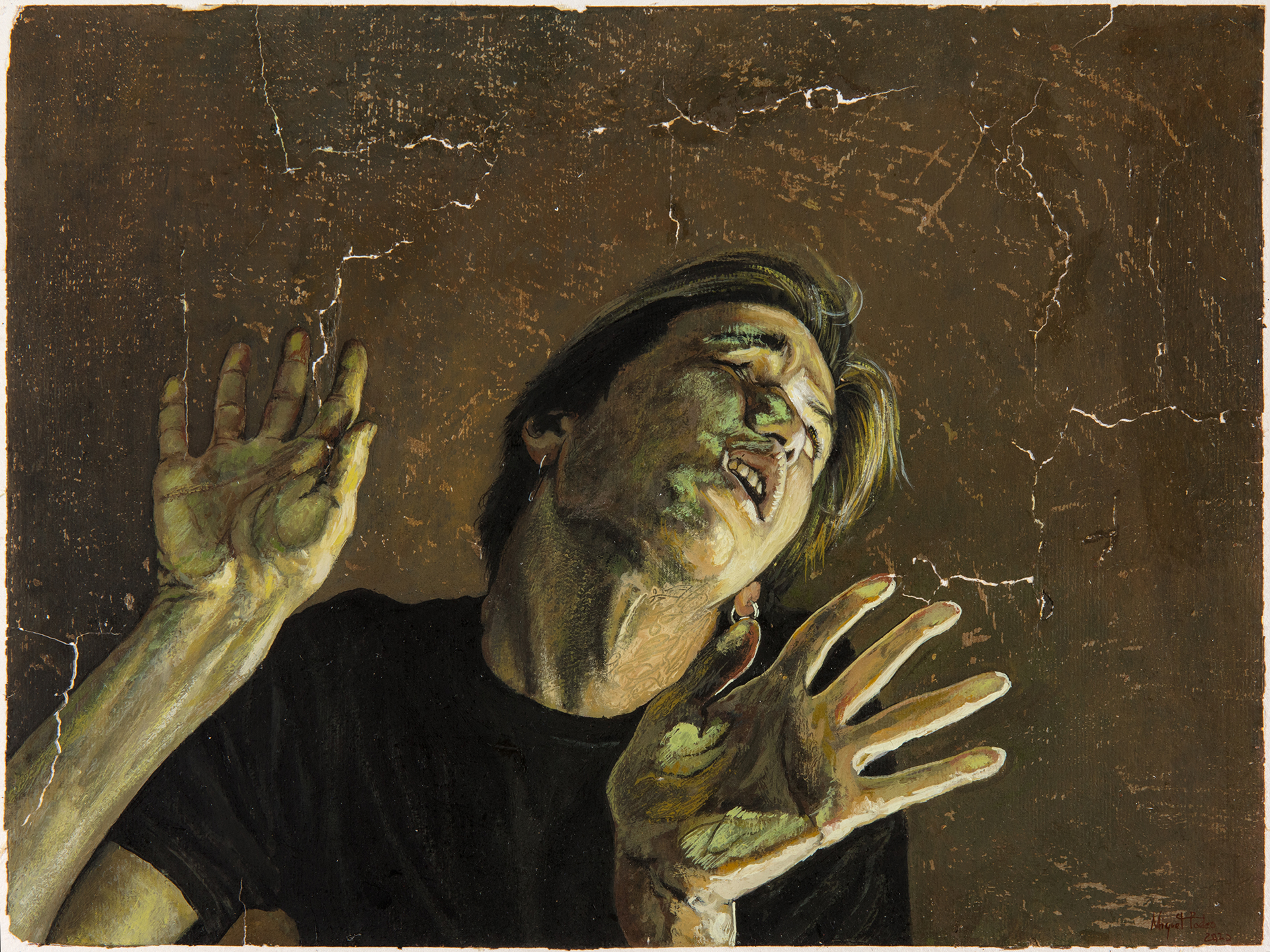 Miguel Tadeo. Cristal II, 2020. Óleo sobre papel