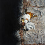 Miguel Tadeo. Vida truncada, 2021. Óleo sobre cartón