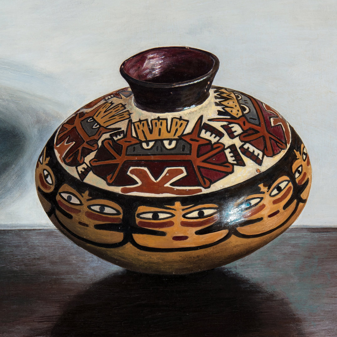 Miguel Tadeo. Destello de belleza desvencijada I, 2020. Óleo sobre cartón