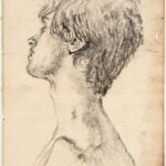 Miguel Tadeo. Fridericiani, 2015. Carboncillo sobre papel del siglo XVII