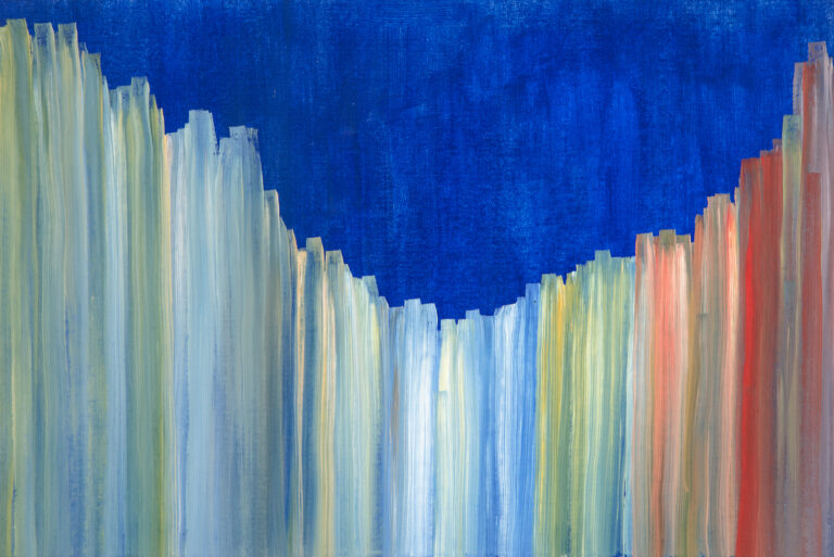 Miguel Tadeo. Serie liminar, 2015. Óleo sobre cartón. Abstracto