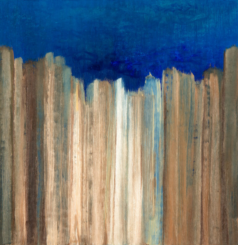 Miguel Tadeo. Serie liminar, 2015. Óleo sobre cartón. Abstracto