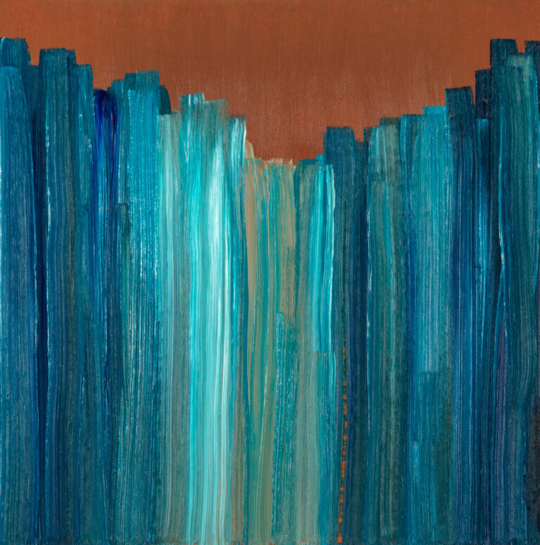 Miguel Tadeo. Serie liminar, 2015. Óleo sobre cartón. Abstracto