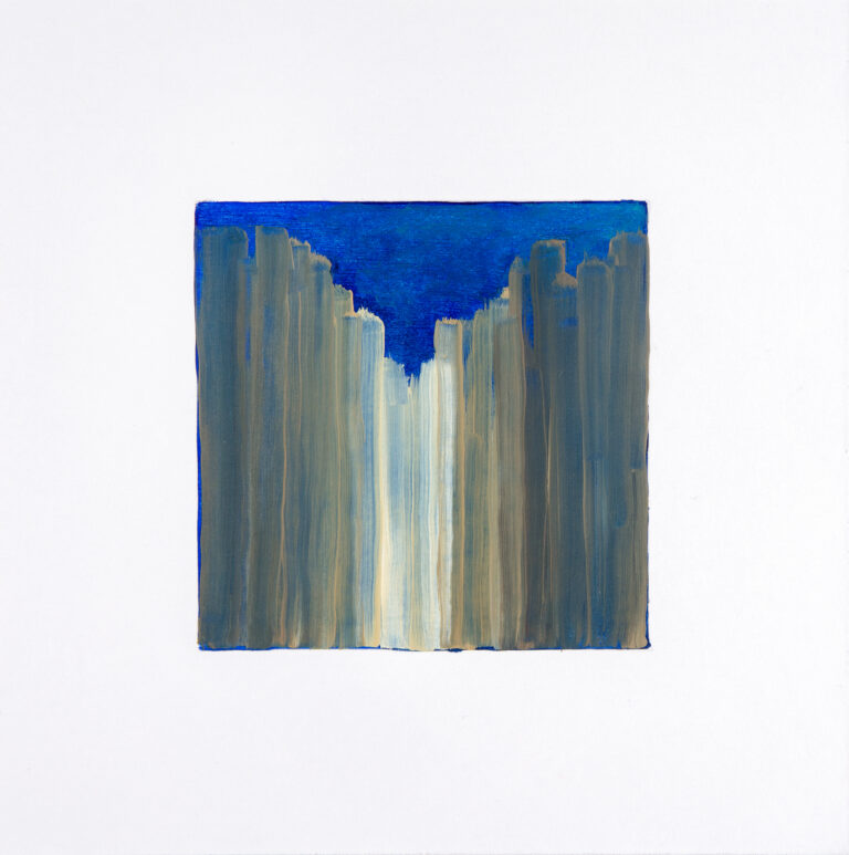 Miguel Tadeo. Serie liminar, 2015. Óleo sobre cartón. Abstracto