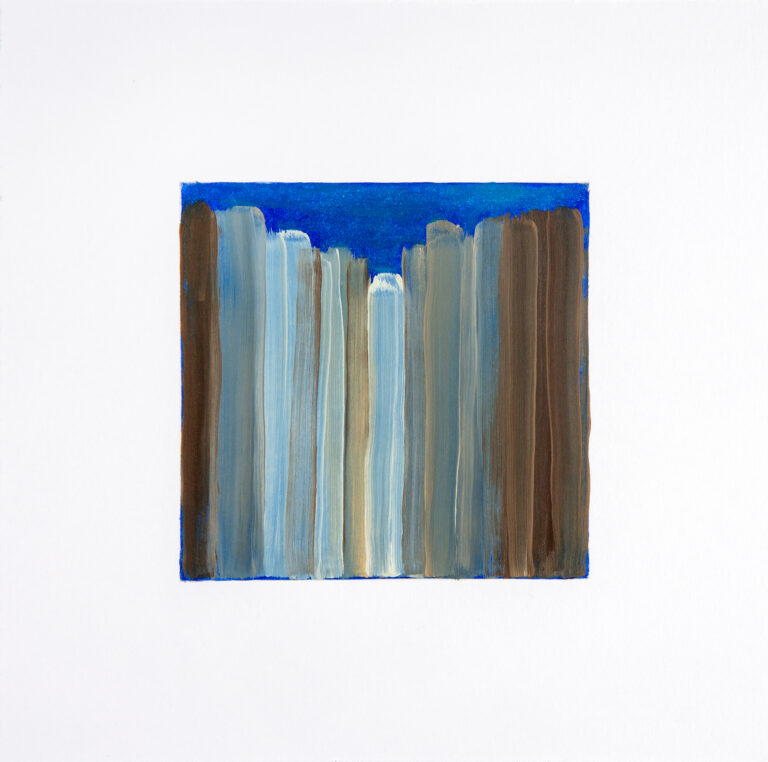 Miguel Tadeo. Serie liminar, 2015. Óleo sobre cartón. Abstracto