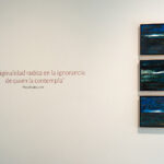 Miguel Tadeo. Serie horizontes, 2016. Óleo sobre cartón. Exposición Casa de Vacas