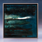 Miguel Tadeo. Serie horizontes, 2016. Óleo sobre cartón. Abstracto