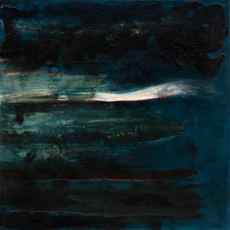 Miguel Tadeo. Serie horizontes, 2016. Óleo sobre cartón. Abstracto