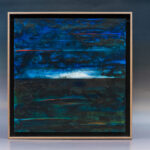 Miguel Tadeo. Serie horizontes, 2016. Óleo sobre cartón. Abstracto