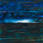 Miguel Tadeo. Serie horizontes, 2016. Óleo sobre cartón. Abstracto