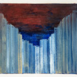 Miguel Tadeo. Serie liminar, 2016. Óleo sobre cartón. Abstracto