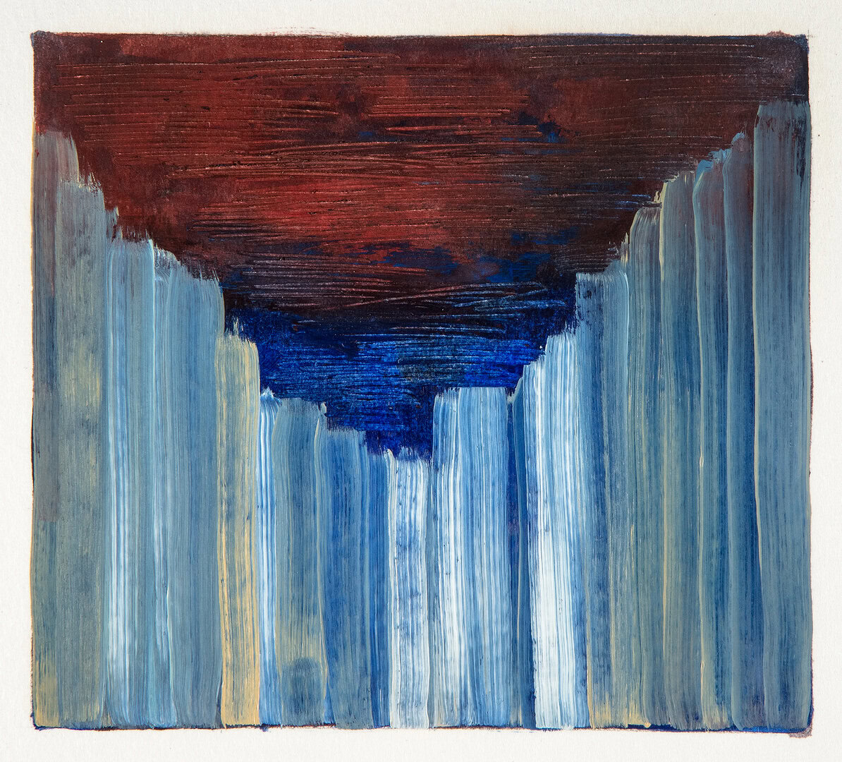 Miguel Tadeo. Serie liminar, 2016. Óleo sobre cartón