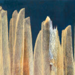 Miguel Tadeo. Trasluz-detalle1, 2016. Óleo sobre cartón. Abstracto