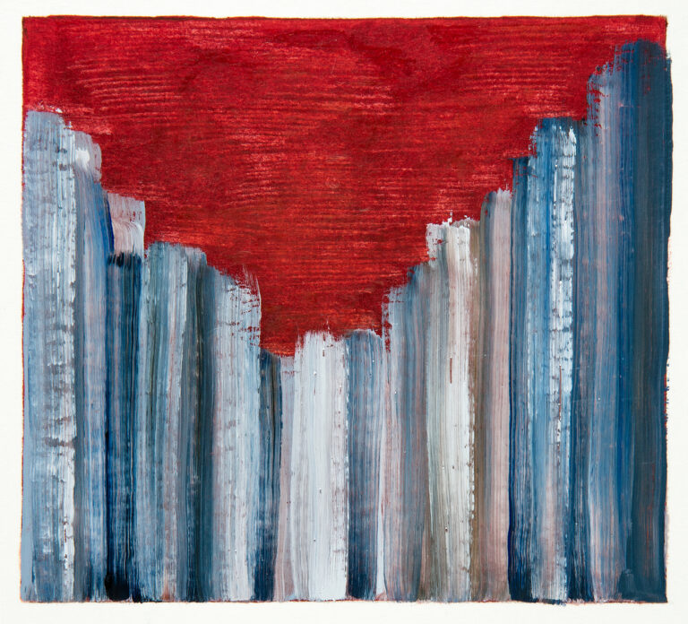 Miguel Tadeo. Serie liminar, 2016. Óleo sobre cartón. Abstracto