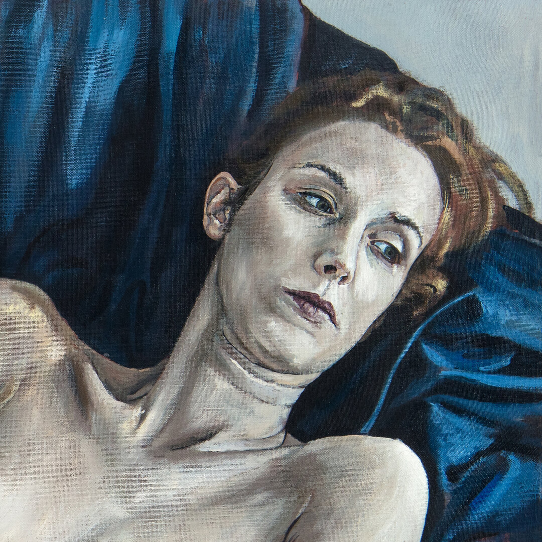 Miguel Tadeo. La virgen latente-detalle1, 2017. Óleo sobre lienzo