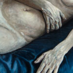 Miguel Tadeo. La virgen latente-detalle2, 2017. Óleo sobre lienzo