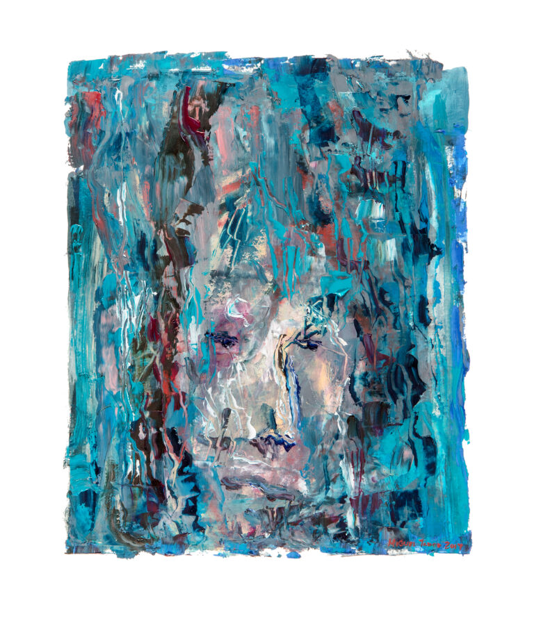 Miguel Tadeo. Tristeza, 2017. Óleo sobre cartón. Abstracto