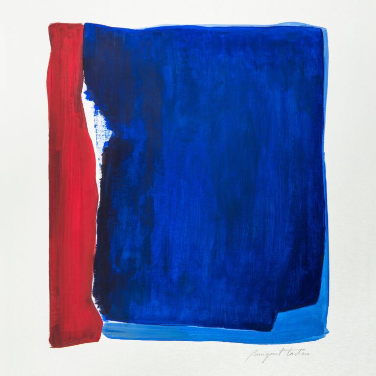 Miguel Tadeo. Serie guerrero, 2017. Óleo sobre cartón. Abstracto