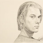 Miguel Tadeo. Estudio para Adán, 2017. Lápiz sobre cartón