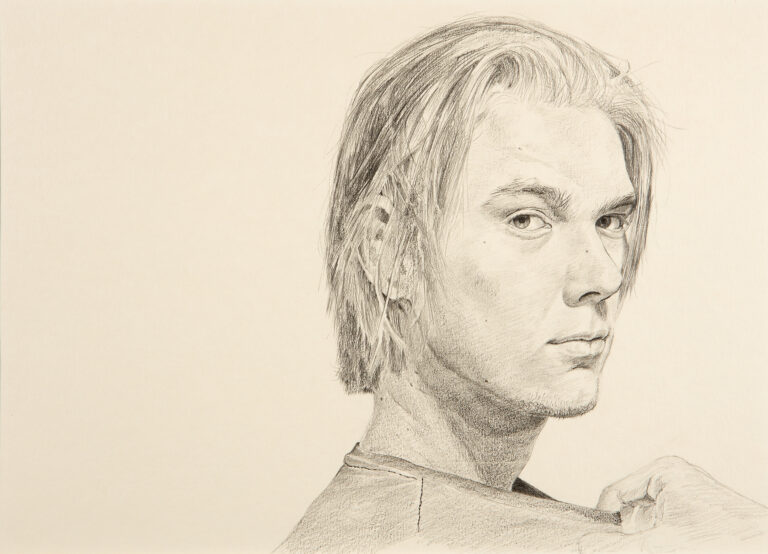 Miguel Tadeo. Estudio para Adán, 2017. Lápiz sobre cartón