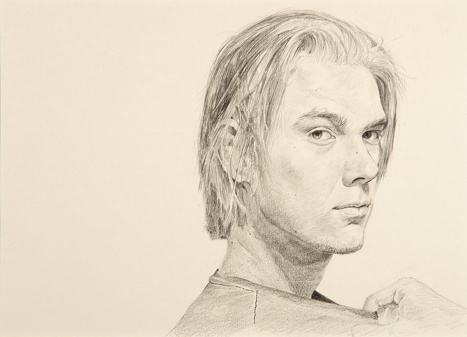 Miguel Tadeo. Estudio para Adán, 2017. Lápiz sobre cartón