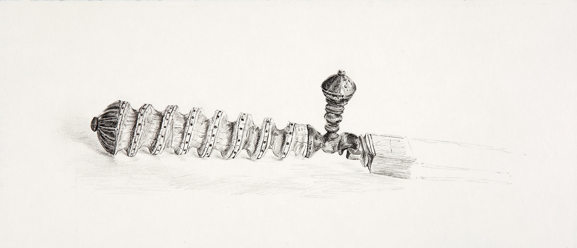 Miguel Tadeo. Mango misericordia, 2018. Lápiz sobre cartón