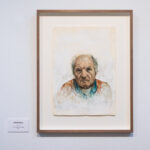 Miguel Tadeo. Antonio López, 2019. Óleo y tinta sobre soporte mixto. Exposición Casa de Vacas