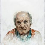 Miguel Tadeo. Antonio López, 2019. Óleo y tinta sobre soporte mixto