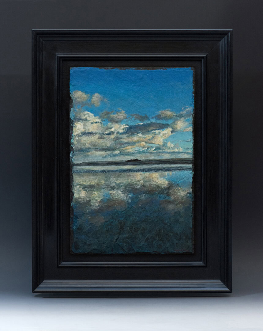 Miguel Tadeo. Más allá, 2019. Óleo sobre pizarra