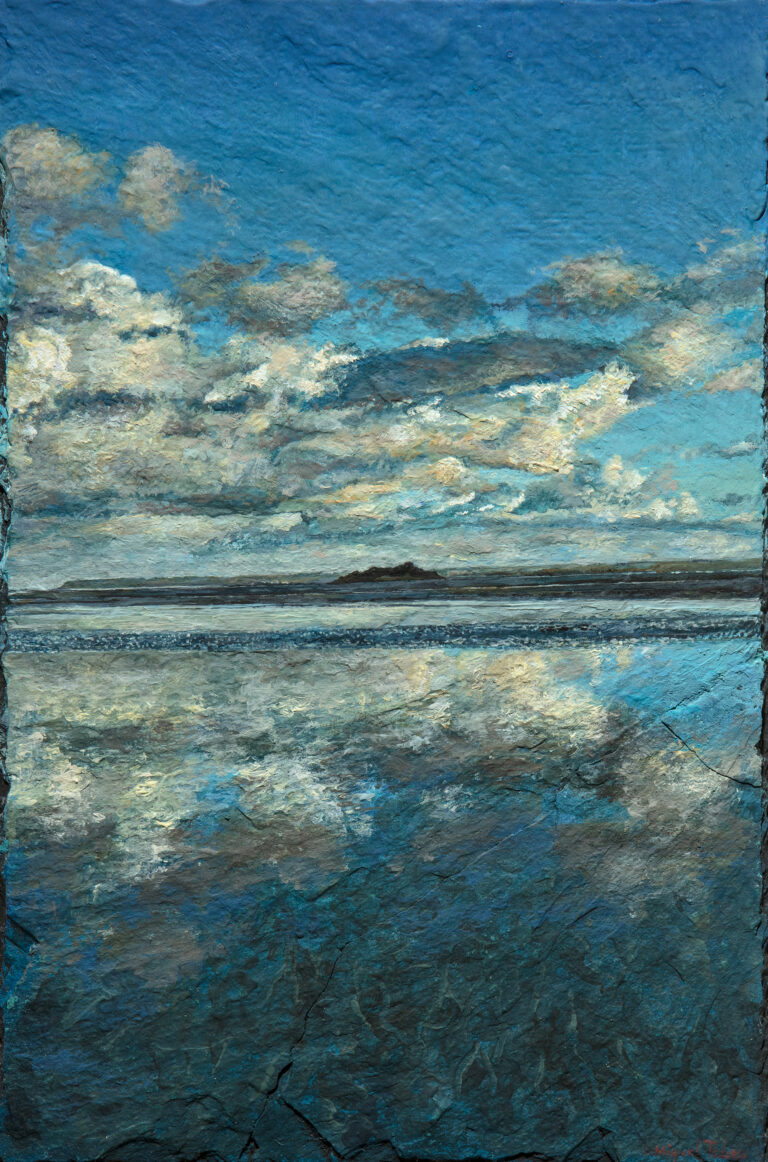 Miguel Tadeo. Más allá, 2019. Óleo sobre pizarra