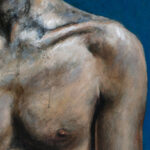 Miguel Tadeo. Destello de belleza desvencijada II-detalle2, 2021. Óleo sobre tabla