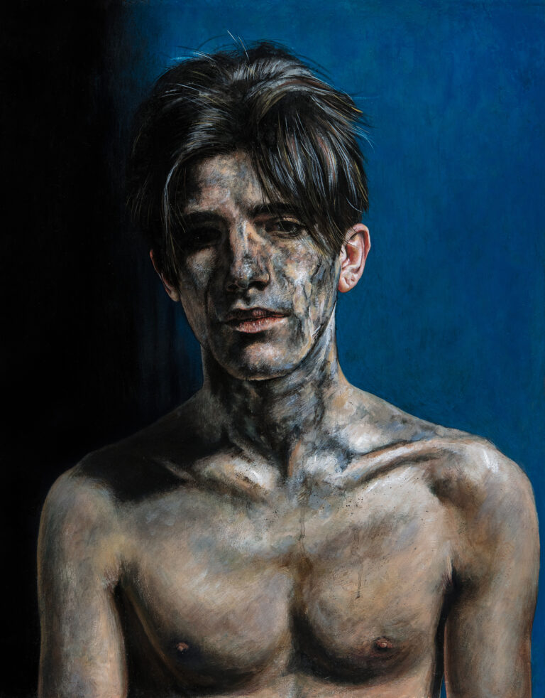 Miguel Tadeo. Destello de belleza desvencijada II, 2021. Óleo sobre tabla