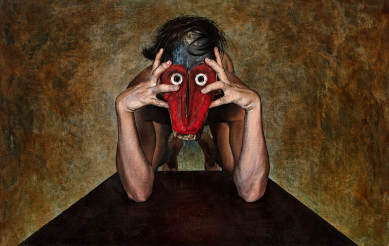 Miguel Tadeo. Ritual hipnagógico, 2021. Óleo sobre lienzo