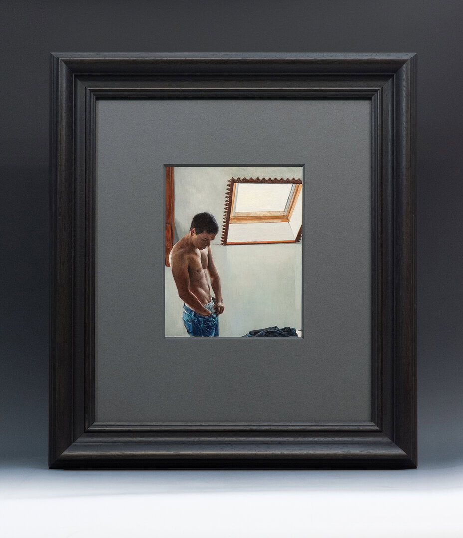 Miguel Tadeo. Recuerdo del ayer, 2023. Óleo sobre cartón