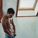 Miguel Tadeo. Recuerdo del ayer, 2023. Óleo sobre cartón