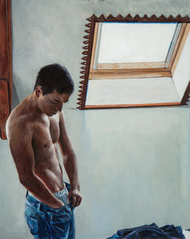 Miguel Tadeo. Recuerdo del ayer, 2023. Óleo sobre cartón