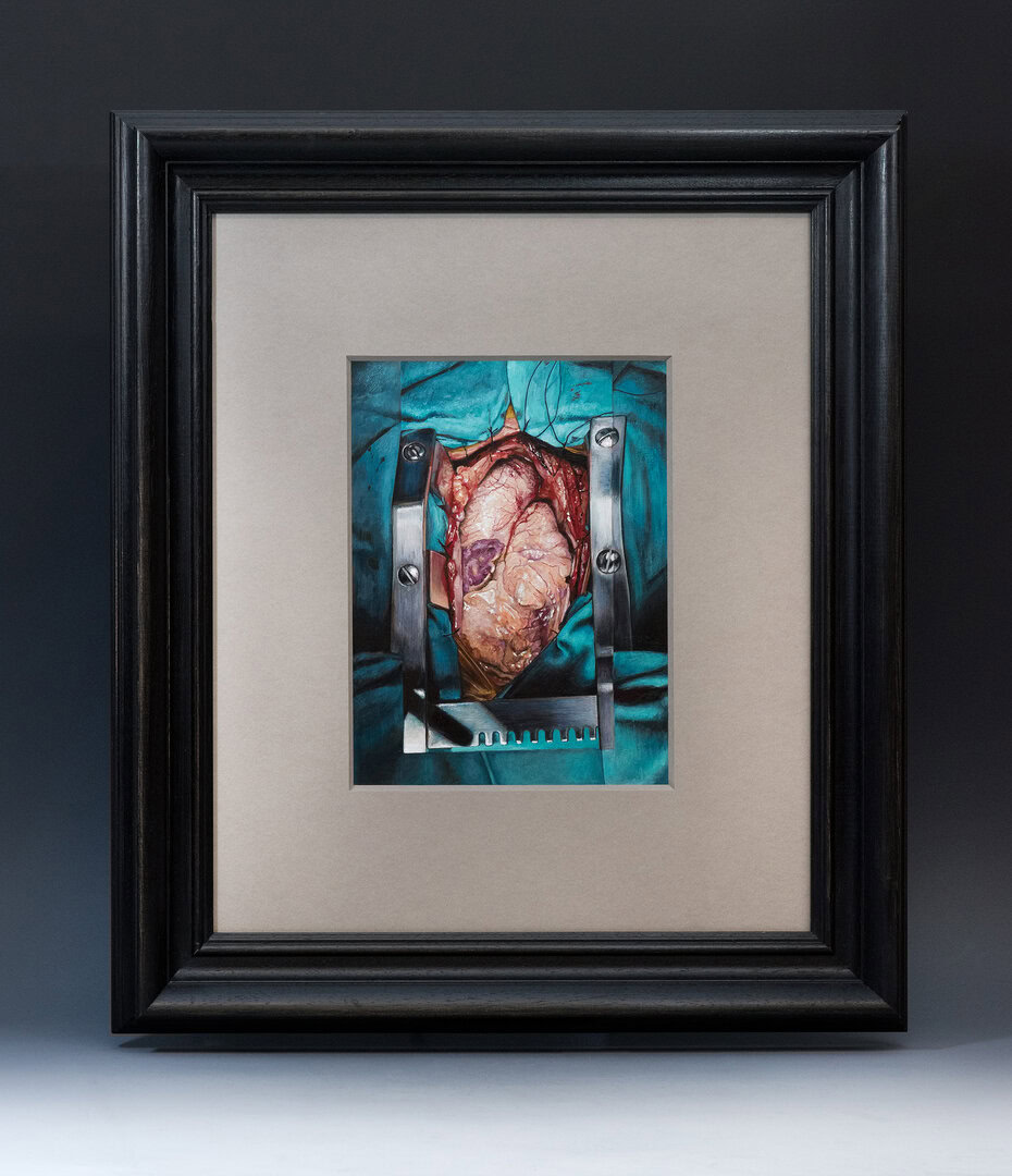 Miguel Tadeo. Recuerdo de la infancia, 2023. Óleo sobre cartón.