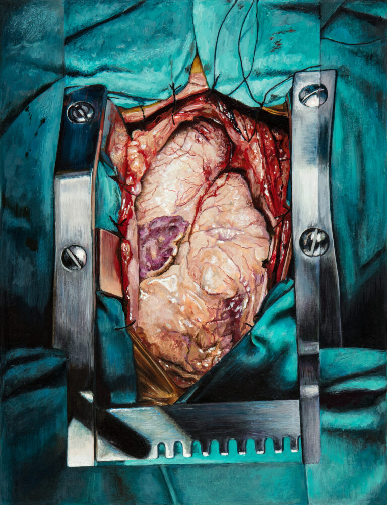 Miguel Tadeo. Recuerdo de la infancia, 2023. Óleo sobre cartón