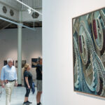 Miguel Tadeo. La caída, 2024. Óleo sobre lienzo. Exposición Casa de Vacas