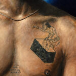 Miguel Tadeo. Destello de belleza desvencijada III-detalle2, 2021. Óleo sobre tabla