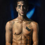 Miguel Tadeo. Destello de belleza desvencijada III, 2021. Óleo sobre tabla